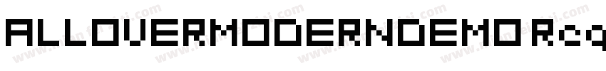 ALLOVERMODERNDEMO Regular字体转换